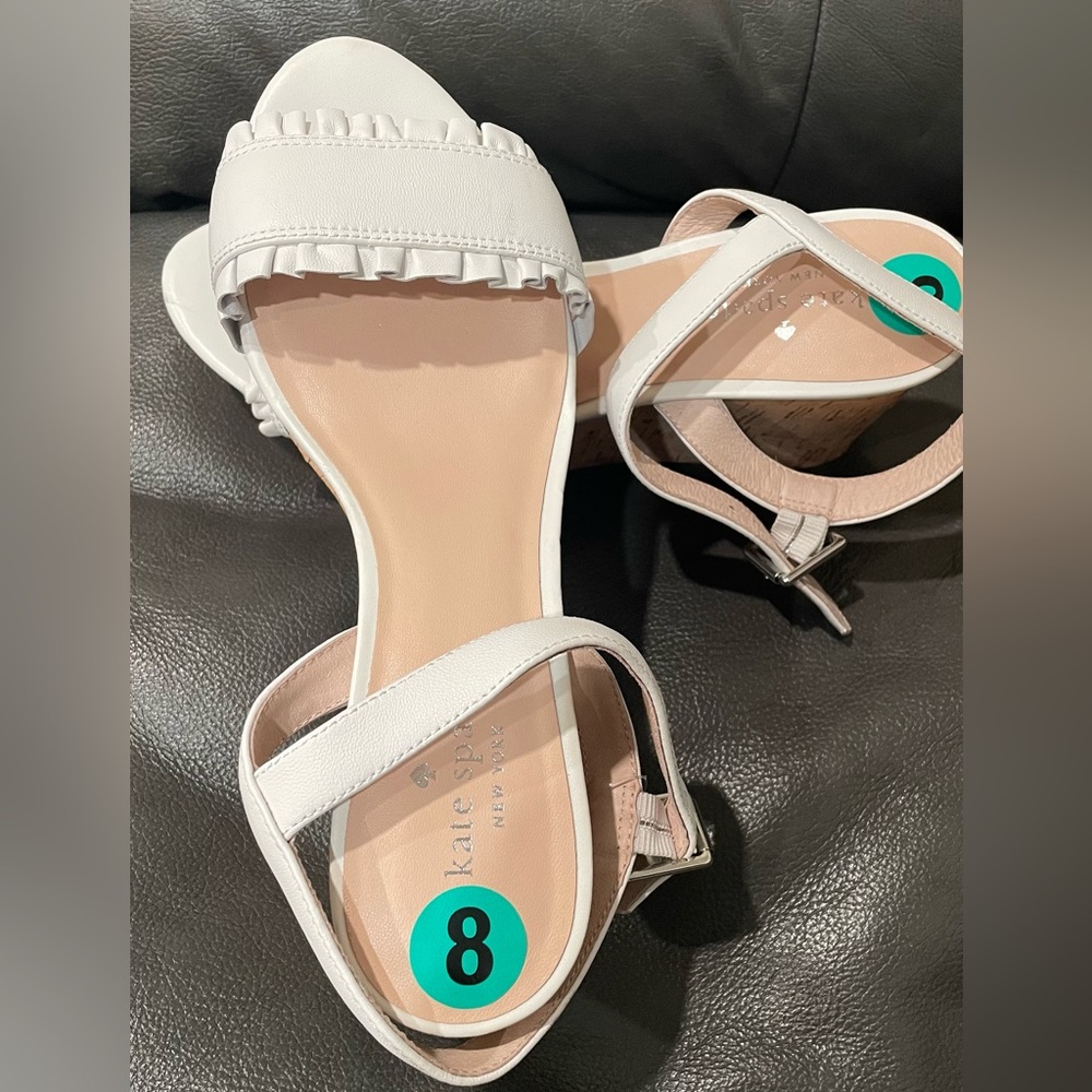 Kate Spade wedge sandals size 8 used once